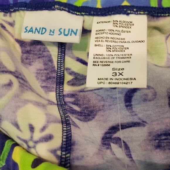 Sand & Sun Swim Shorts & Bikini Bottom (2) Size 3X - Picture 4 of 7